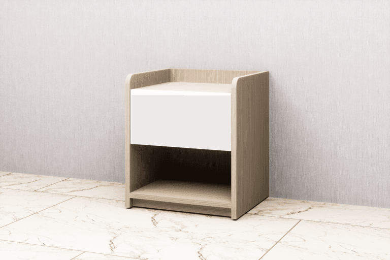 Táp đầu giường hộc kéo trên bo góc BT-06