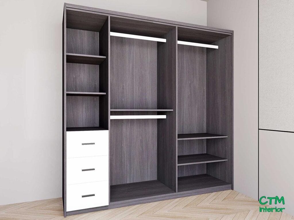Tủ áo lớn 4 cánh kệ đợt trái mẫu 1 BT-15