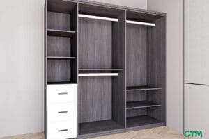 Tủ áo lớn 4 cánh kệ đợt trái mẫu 1 BT-15