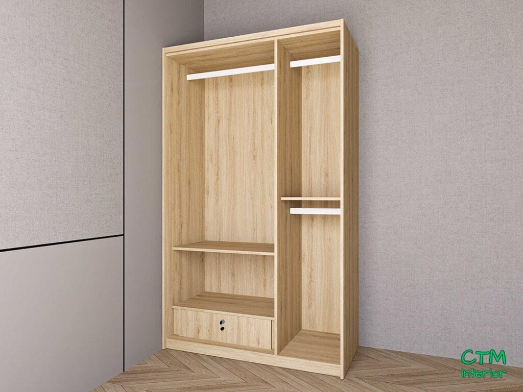 Tủ áo nhỏ 3 cánh mẫu 2 BT-48