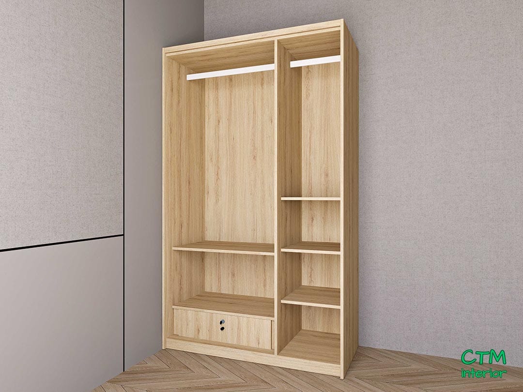 Tủ áo nhỏ 3 cánh mẫu 4 BT-48