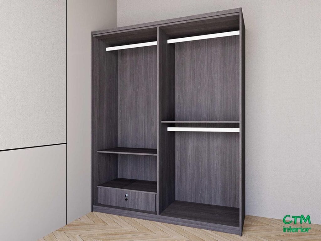 Tủ áo trung 4 cánh mẫu 2 BT-15