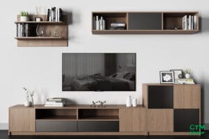 Mẫu Kệ Tivi Gỗ Công Nghiệp Đẹp – Xu hướng nội thất mới