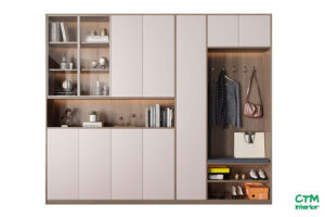 Tủ Dép Đẹp – Chất Liệu Gỗ MDF Chống Ẩm, Bền Đẹp