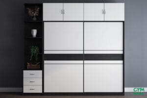 Tủ Gỗ Công Nghiệp 2 Cánh Lùa – Thiết Kế Sang Trọng