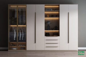 Tủ Quần Áo Gỗ Công Nghiệp 6 Cánh – Không Gian Rộng Rãi