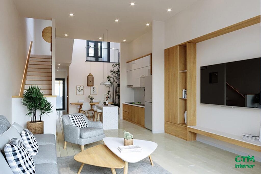 Gỗ công nghiệp ngày càng được sử dụng nhiều trong nhà phố hiện đại