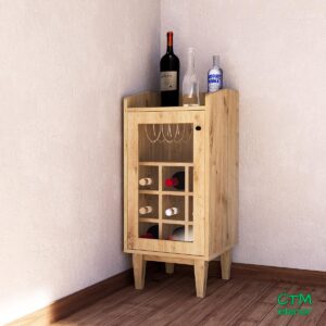 Tủ rượu mini - gọn gàng, mới mẻ cho phòng khách hiện đại