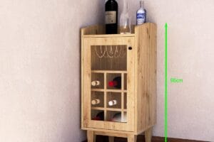 Tủ rượu mini - kích thước gọn gàng